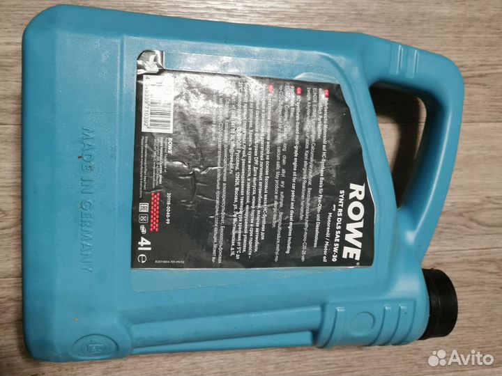 Масло моторное 5w30 rowe