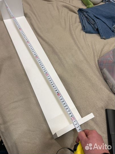 Полка настенная белая