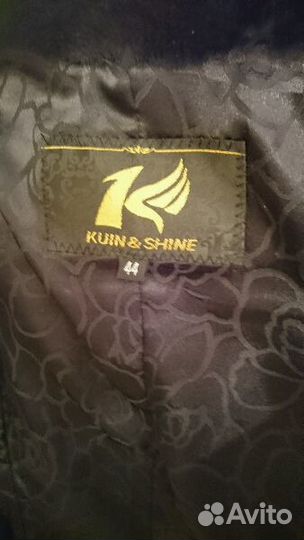 Шуба с капюшоном из мутона