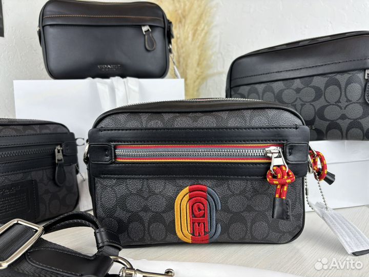 Мужская сумка через плечо coach
