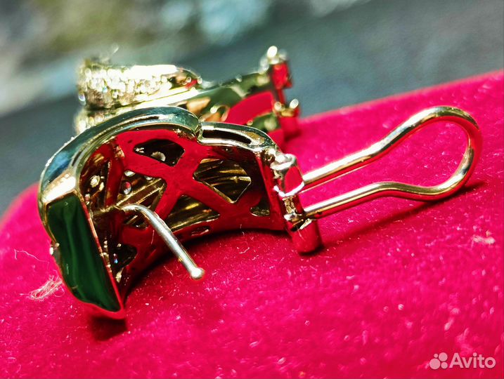 Серьги золотые Chopard La Strada с бриллиантами