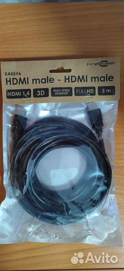 Кабель соединительный FinePower hdmi - hdmi, 5 м