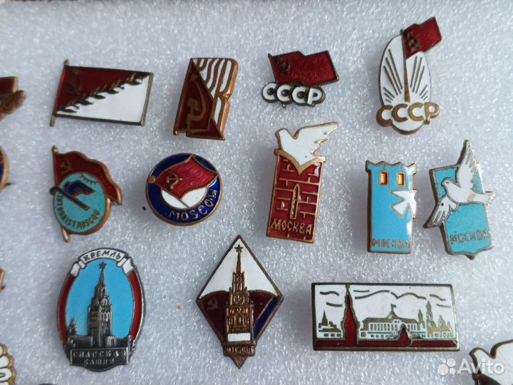 Значки Москва СССР тяжелые