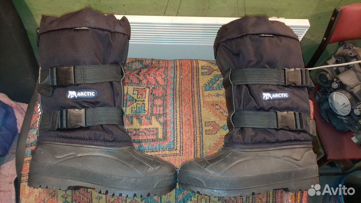 Комбинированные сапоги теплые