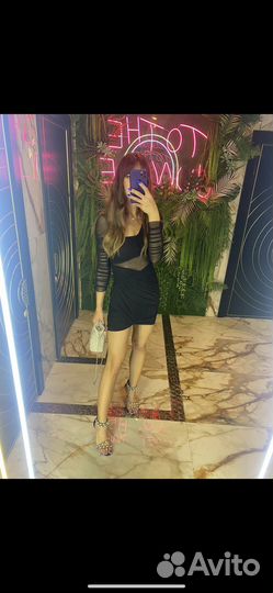 Черное платье мини Zara