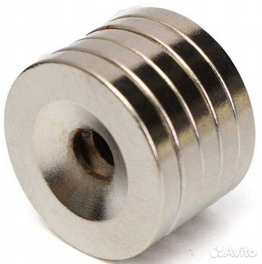 Неодимовые магниты кольца с Зенковкой под саморез