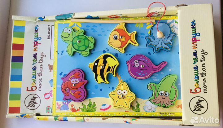 Новая Игрушка Магнитная рыбалка 0-3 года