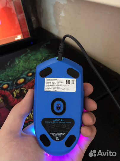 Игровая мышь logitech g102