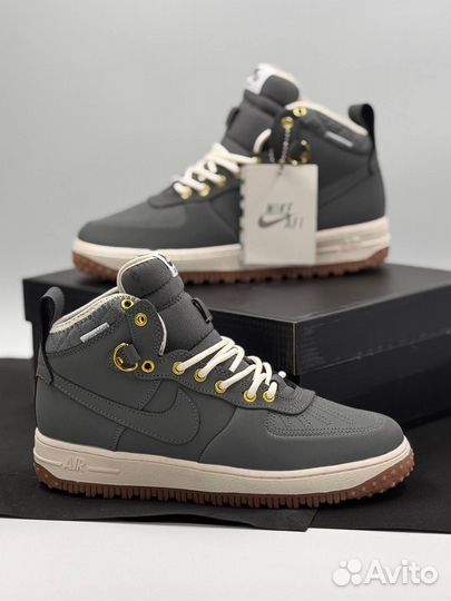 Nike air Force 1 Duckboot с мехом кроссовки