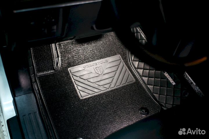 3D коврики из экокожи Alphard