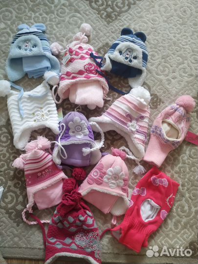 Шапки зимние для девочки