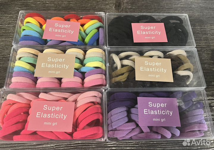 Набор резинок для волос 32 штуки диаметр 3,5 см