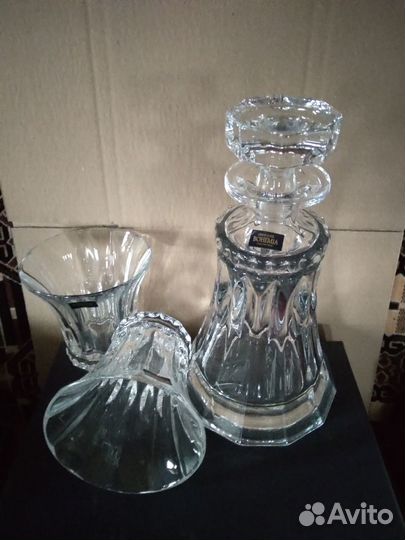 Набор хрусталь Ликер/Виски Богемия 7 пр.bohemia