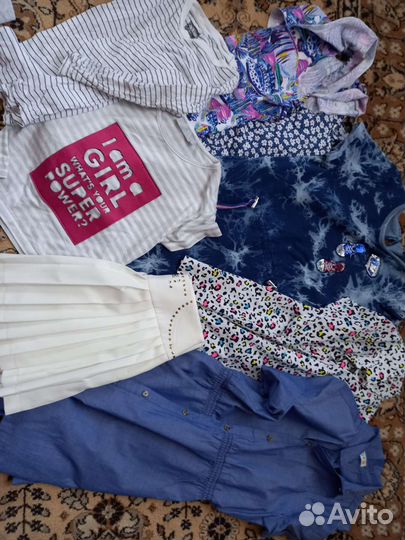 Вещи пакетом на девочку 140