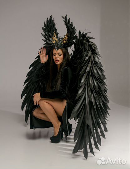Крылья черные большие крылья ангела