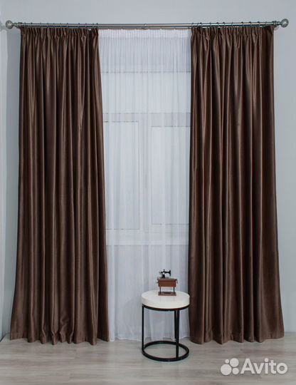 Велюровые шторы премиум класса бархат комплект