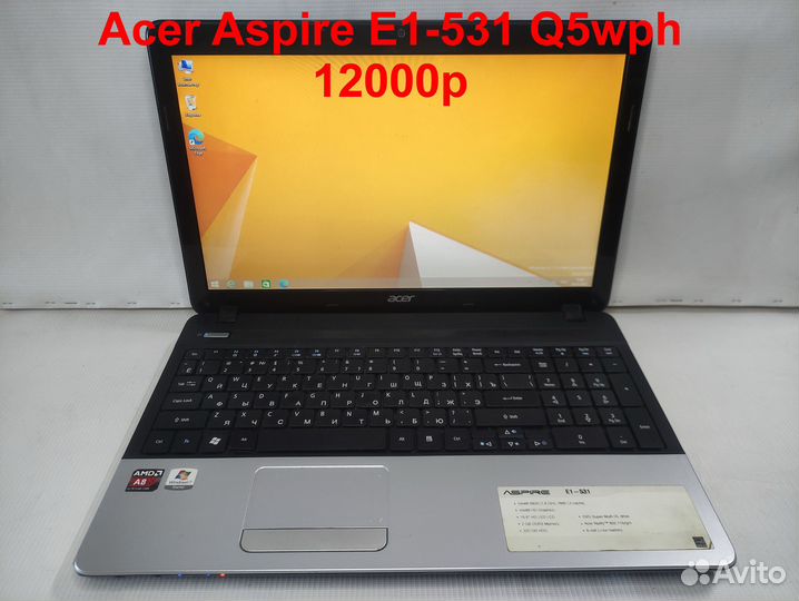 Ноутбук Acer Aspire Е1-531 Q5wph (ноутбуки)