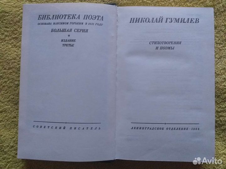 Гумилев Н. Серия 