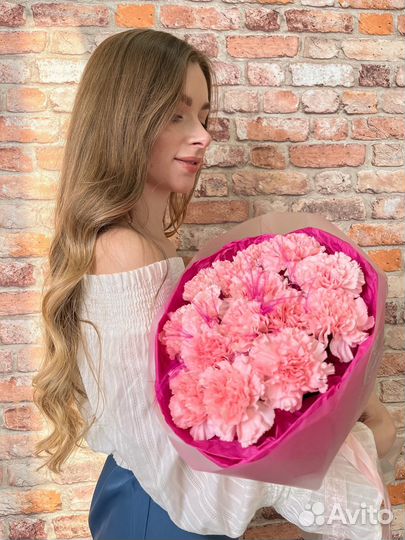 Букет с гвоздиками