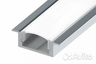 Врезной алюминиевый профиль для светодиодной ленты