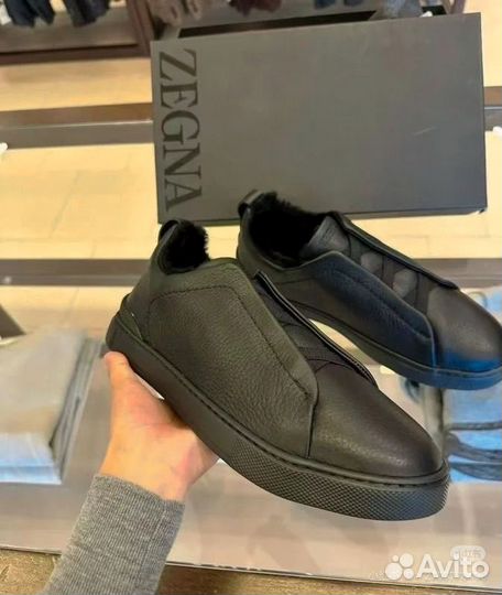 Мужские Макасины на меху Zegna