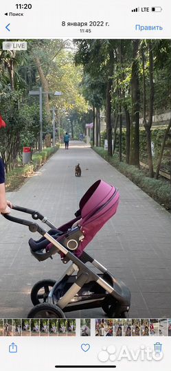 Коляска Stokke trailz 2 в 1 +подарок варежки муфта