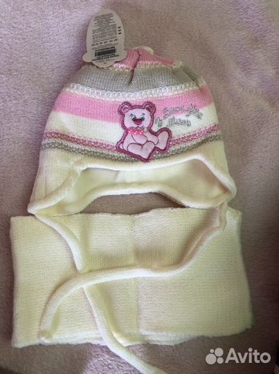 Шапка и шарф (новый комплект)