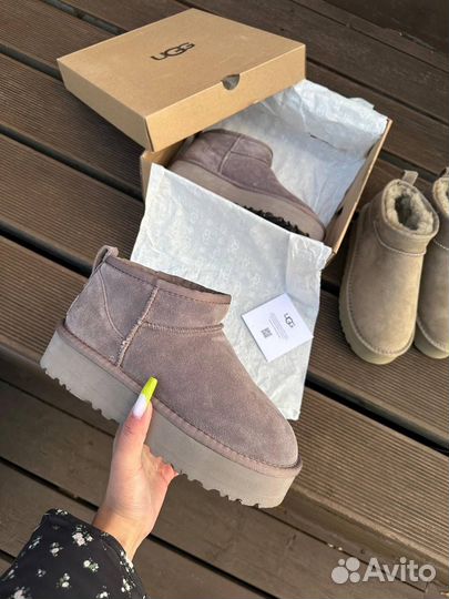 Угги Ugg низкие на платформе