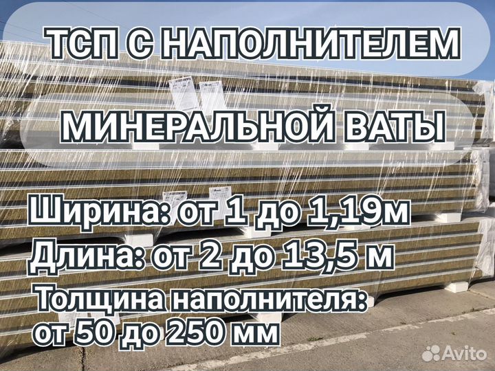 Трехслойные сэндвич-панели 50 мм по ГОСТ 15