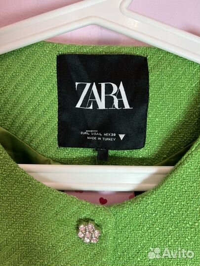 Твидовый жакет zara L