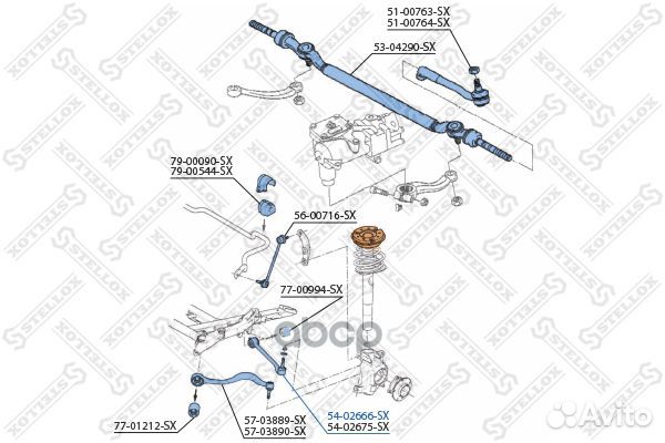 54-02666-SX рычаг левый алюм.\ BMW E39 3.5i/4