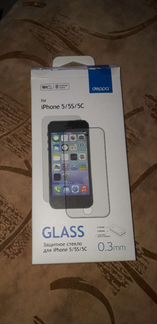 Стекло защитное на Айфон 5/5s/5c