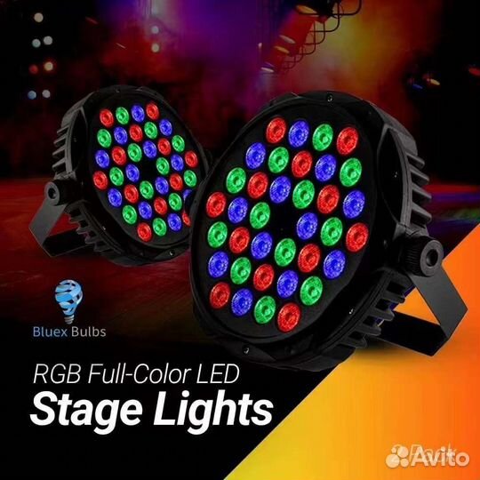 Светодиодный прожектор Super Slim LED PAR 36 rgb D