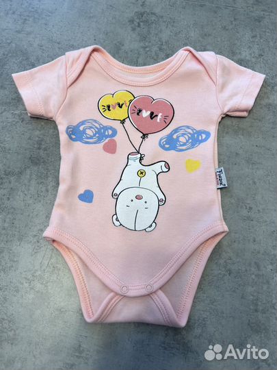 Боди для новорожденной девочки 56 р, пакетом
