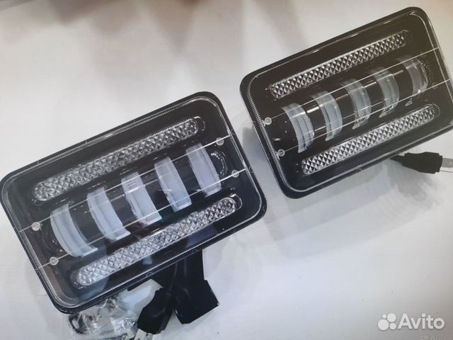 Противотуманки с дхо Led 100w 12/24v 2шт