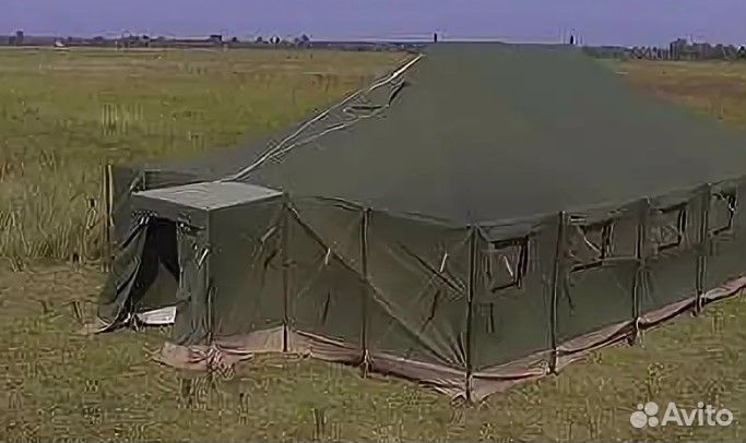 Армейская полевая палатка из пвх и брезента М-10