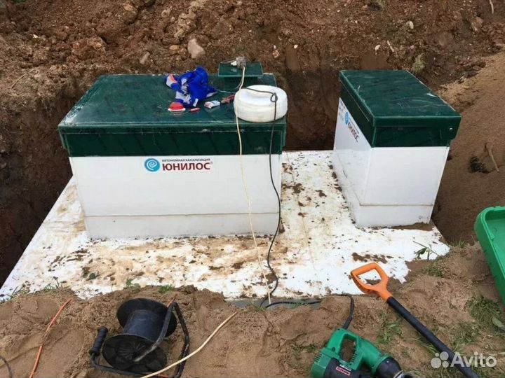 Септик под ключ без откачки