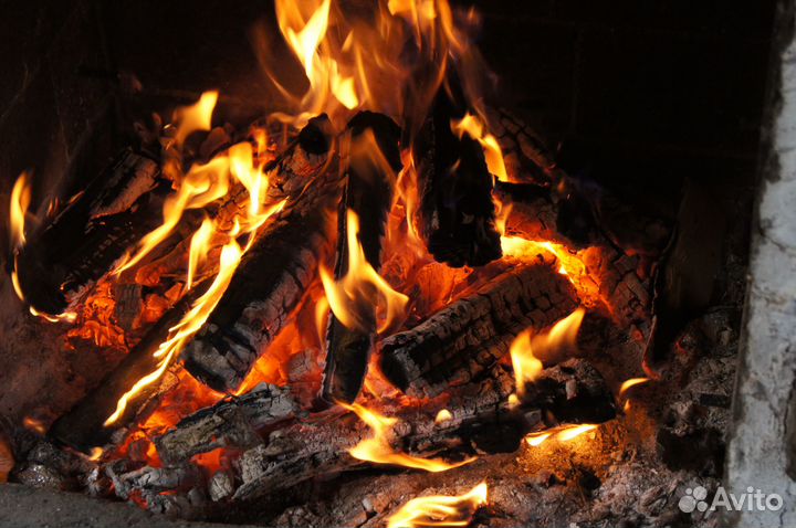 Дрова в сетках камерной сушки