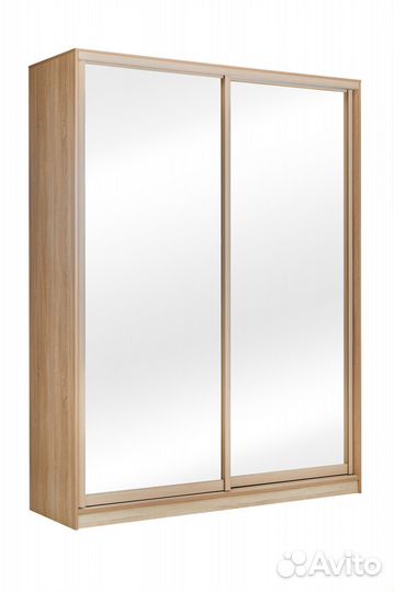 Шкаф-купе 182,5*58*240 2дв. сонома/зеркало профиль