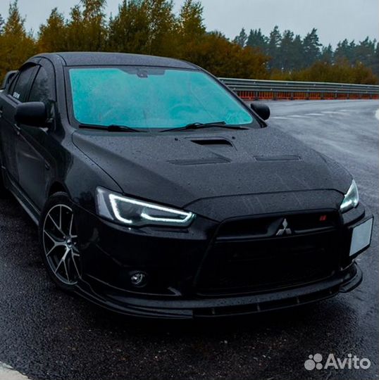 Сплиттер GT переднего бампера Mitsubishi Lancer 10