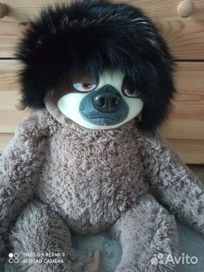 Меховой берет, вязаный мех