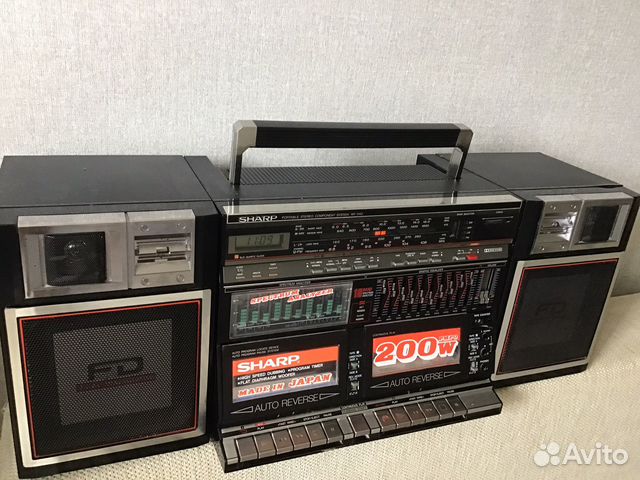 Шикарная магнитола Sharp WF 940 H(BK) 1988 год купить в Ставрополе ...