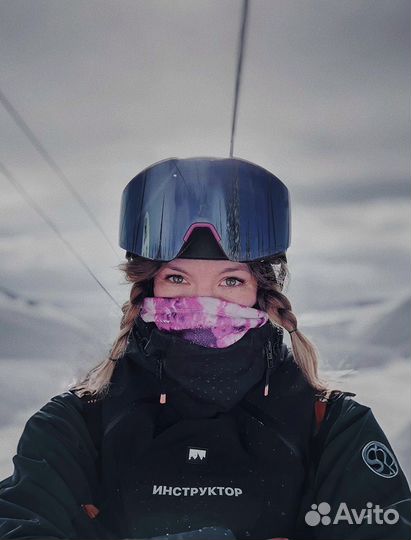 Группое занятие по сноуборду, курс, школа