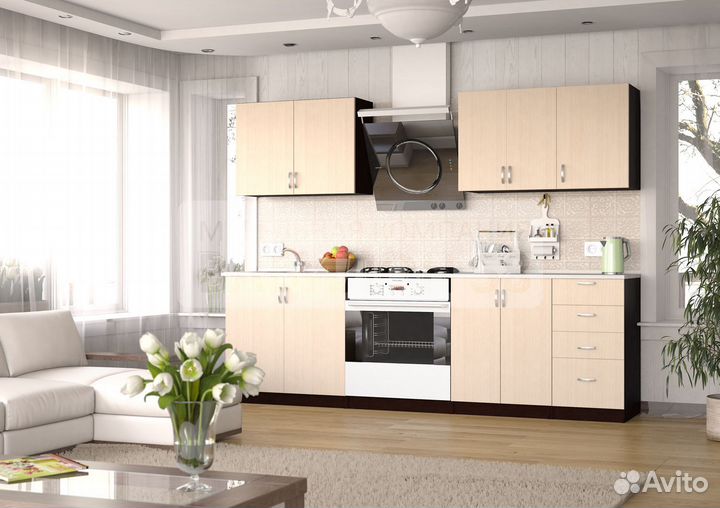 Кухня новая 1,8м венге/белфорт