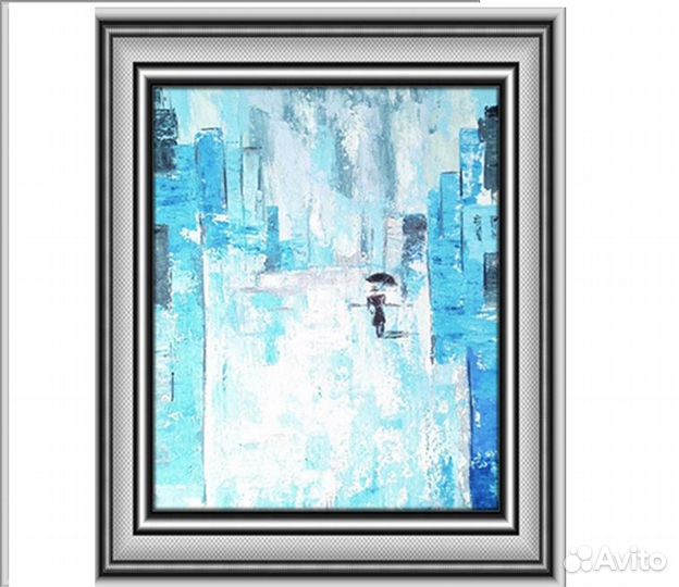 Картина маслом Человек дождя