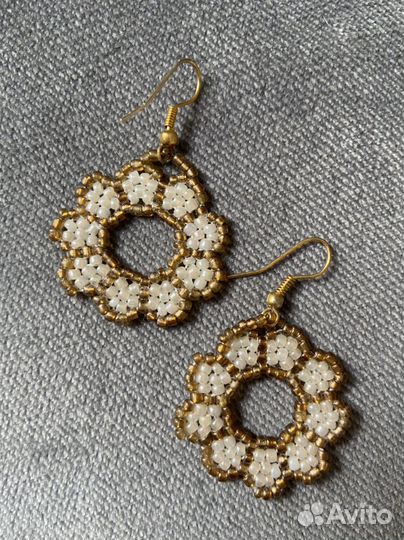 Серьги из бисера