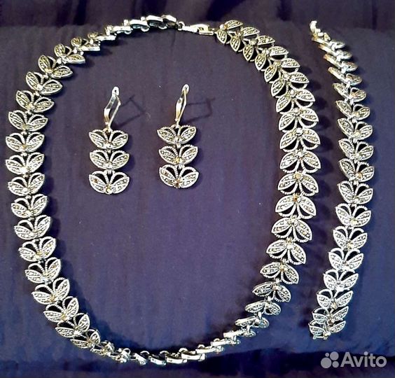Колье, браслет, серьги