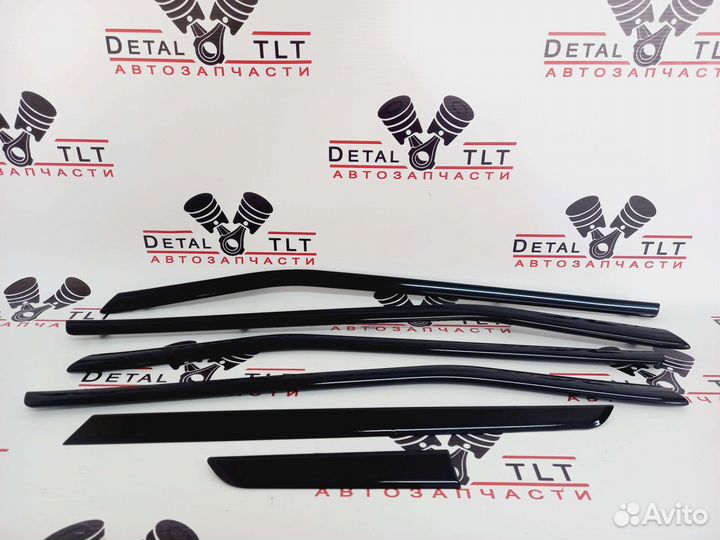 Молдинги салона дверей Веста (Черный глянец)