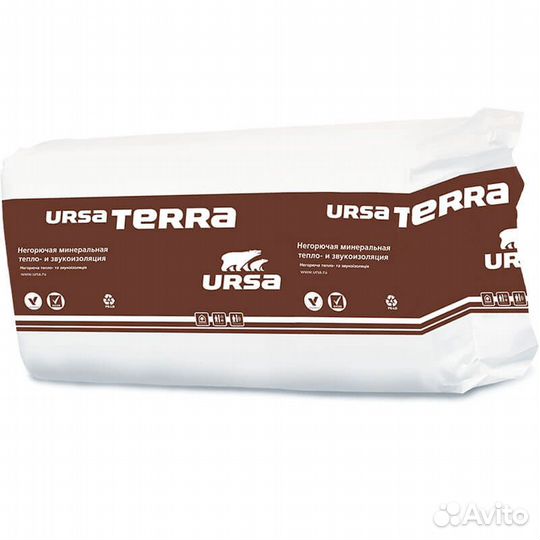 Утеплитель минераловатный ursa Terra 37PN