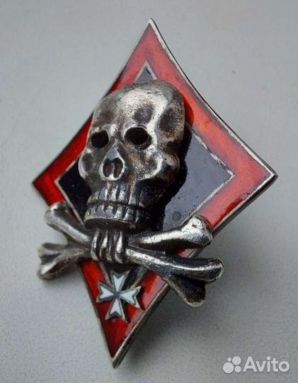 Знак риа Корниловцы Белая Гвардия серебро